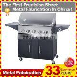 32 Inch 5-Burner Built-In Natural Gas Grill With Rear Infrared Burner And Grill Cart Quality Choice