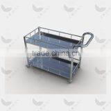 Wholsale Price High Quality Hospital Lab Stainless Steel Trolley thumbnail-2