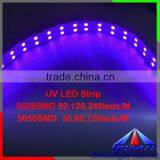 CE RoHs Non Waterproof UV Ultraviolet Led Flexible Strip Lights SMD 5050 Purple Color thumbnail-4