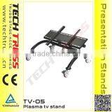 TV05 Plasma tv Stand, Aluminum TV Bracket Stand With Wheel