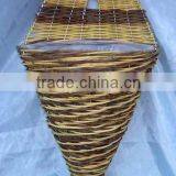 Wicker Wall Torch Basket