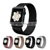 for Apple Watch Black Milanese Magnetic Stainless Steel iWatch Band Strap 42mm/38mm