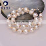 White Edison Large Pearl 13mm Delicate Pearl Necklace thumbnail-1