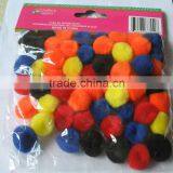 Halloween Color 1inch x 60pcs Acrylic Pompoms thumbnail-1