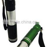 TE116 2015 Promotion Aluminum Zoom in and Out 1W Flashlight With Lanyard