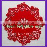 HUARI Red Felt Placemats thumbnail-1