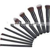 Makeup Brush Set Professional 10 Pieces Wooden Handle Premium Synthetic