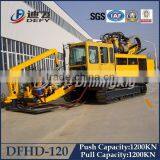 120T DFHD-120 Underground Pipe Laying Rig HDD Machine With 1200KN Pulling Force