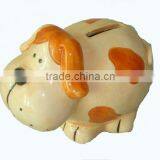 Ceramic Dog Coin Bank