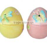 Handmade Ceramic Spring Egg Trinket Box