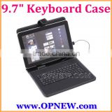 9.7" Keyboard Leather Cover Case QWERTY USB/mini USB/Micro Bracket Bag for 9.7" Tablet PC MID PDA Drop Shipping OPNEW Wholesale