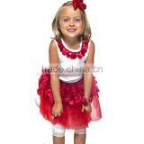 2015 Summer Wear Fluffy Soft Pettiskirts for Baby Girls Wholesale Red and White Tutu Pettiskirt thumbnail-2