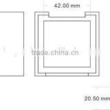 Retangular Orange Pressed Cosmetic Empty Compact Loose Powder Case thumbnail-2