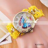 DIY Hand Made Woven Chain Butterfly Braided Watch thumbnail-2