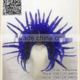 Kids Cool Royal Blue Coat Costume Cock Feather Costume For Boy thumbnail-1