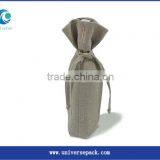 Customized White Velvet Wine Bag With Personal Printing Custom Design Bags thumbnail-6