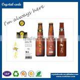 Customized Adhesive Package Roll Bottle Labels , Printing Waterproof Bottle Labels