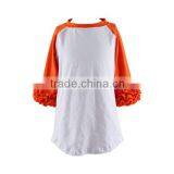 Wholesale 2016 Icing Ruffle Shirt Boutique Children Icing Raglans Baby Girls Ruffle Shirts thumbnail-5