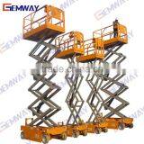14m Electric Elevated Scissors Aerial Work Platform thumbnail-3