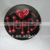 Fancy Happy Tin Plate Badge thumbnail-1