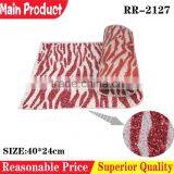 Fabric Decorative Beaded Mesh Trim, Hot Fix Adhesive Sheets Roll thumbnail-1