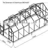 16*8 Do-it-Yourself Aluminum Walk-in Garden Greenhouse thumbnail-2