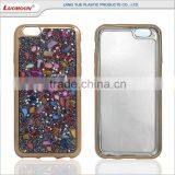 Colored Stone Bright Diamond Electroplating Tpu Back Case Cover for Huawei Honor 4c 3c p8 Lite thumbnail-2