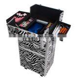 Zebra 3-in-1 Cosmetics/Makeup/Beauty/Hairdressing/Vanity Trolley/Box/Case thumbnail-4