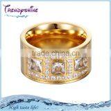 Cheap Manufacturer OEM Gold Stainless Steel Crystal Tibetan Ring thumbnail-1