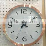 12 Inch Metal Wall Clock Aluminum Clock Rose Gold Wall Clock thumbnail-1