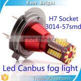 New Fog Light 3014 57SMD Auto Led Light Canbus Led Bulb h7 Led Headlights