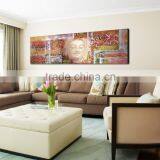 Modern Group Buddha Painting on Canvas thumbnail-1