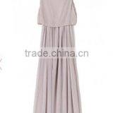 White Polka Dot V-neck Three Quarter Length Sleeve Dress thumbnail-3