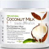 Private label coconut milk body massage cream