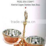 Copper Pickle Dish Comp't thumbnail-1