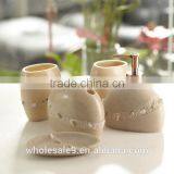 Ocean Series Pearl Shell Design Bathroom Accessory Set thumbnail-2