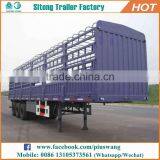 Sitong 3 Axles Stake Bulk Semi Trailer 40t 60t Livestock Trailer for Agricultural Product thumbnail-3