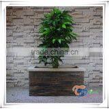 Fiberglass Stone Square Plant Container thumbnail-2