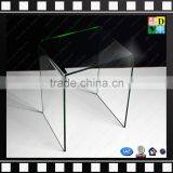 Clear Acrylic U-shaped Antique Console Table PMMA Custom Coffee Table Cheap From Shenzhen Yidong thumbnail-3
