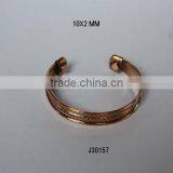 Magnetic Copper Bracelet With Copper and Two Steel Wire Wearing it Has Health Benefits thumbnail-1