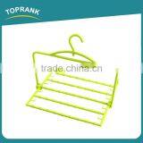 Cheap Hot Selling Four Layers Adjustable Plastic Foldable Trouser Hanger Plastic Pant Hanger thumbnail-1