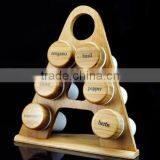 Glass Spice Jar Rack Set, Salt and Pepper Set, Sauces Rack Set