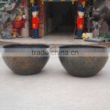 Large Round Bronze Garden Pot thumbnail-1