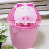 Houseware Cartoon Plastic Garbage Bin/rubbish Bin/Waste Bin With Lid for Children thumbnail-3