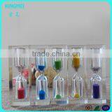 KM-CP17 China Custom Made Crystal Sand Timer Hourglass With the Logo Priting Base thumbnail-4