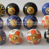 New Mix Design Hand Painted Door Ceramic Knobs thumbnail-1