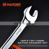 PROFESSIONAL 14PCS COMBINATION WRENCH SET SINGLE OPEN END SPANNER thumbnail-3