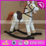 Lovely Wood Balance Rocking Horse, Kids' Wooden Rocking Horse Toy W16D070 thumbnail-3