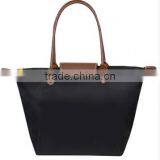 Foldable Nylon Shopping Bag With Zipper and Button Closure thumbnail-4