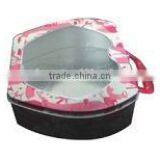 Lunch Tin Box With Handle and PVC Window on the Top thumbnail-1